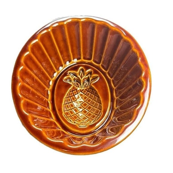 Williams-Sonoma Other - Vintage Williams Sonoma Brown Glazed Ceramic Pineapple Jello Mold